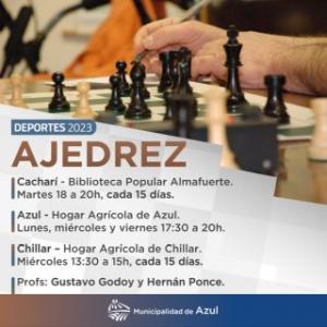 Clases de ajedrez en Azul, Chillar y Cacharí